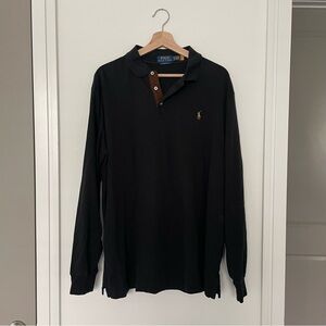 POLO RAPLH LAUREN • mens classic fit soft cotton long sleeve polo shirt